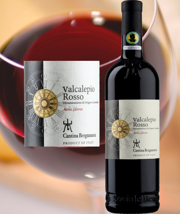 Linea Orologio Valcalepio DOC Rosso Merlot Cabernet - Cantina Bergamasca